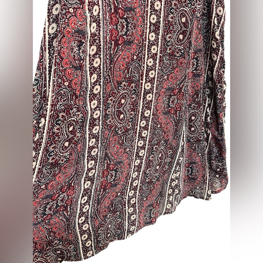 A&F Woman’s Red Paisley Shift A-Line Mini Dress - Medium - Picture 6 of 7